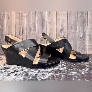 Cole Haan Women's Crossover Ankle-Strap Grand Wedge Sandal